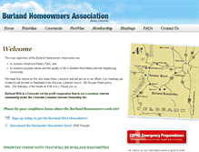 Tablet Screenshot of burlandhomeowners.org